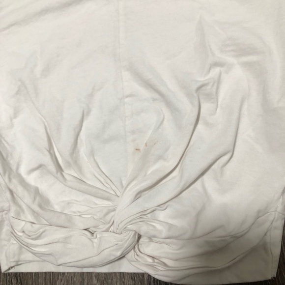 ZARA White Twist Front Crop Top - Size S - Picture 3 of 5